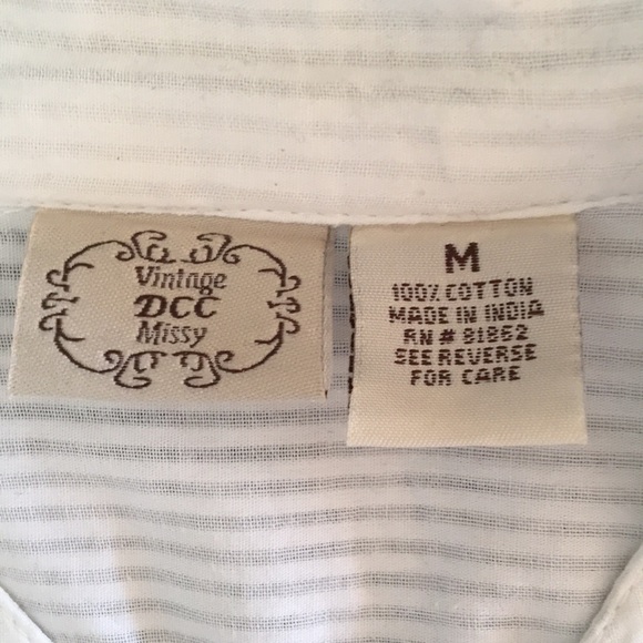 πHPπBoho White Embroidered Tunic w 3/4 Sleeves - Picture 4 of 7